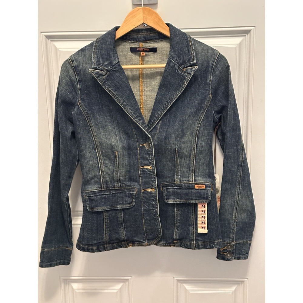 Vertigo Paris Jean Jacket Vintage NWT Women's Medium‎